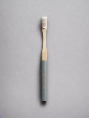 One Adult Iconic | Grey Bamboo Toothbrush