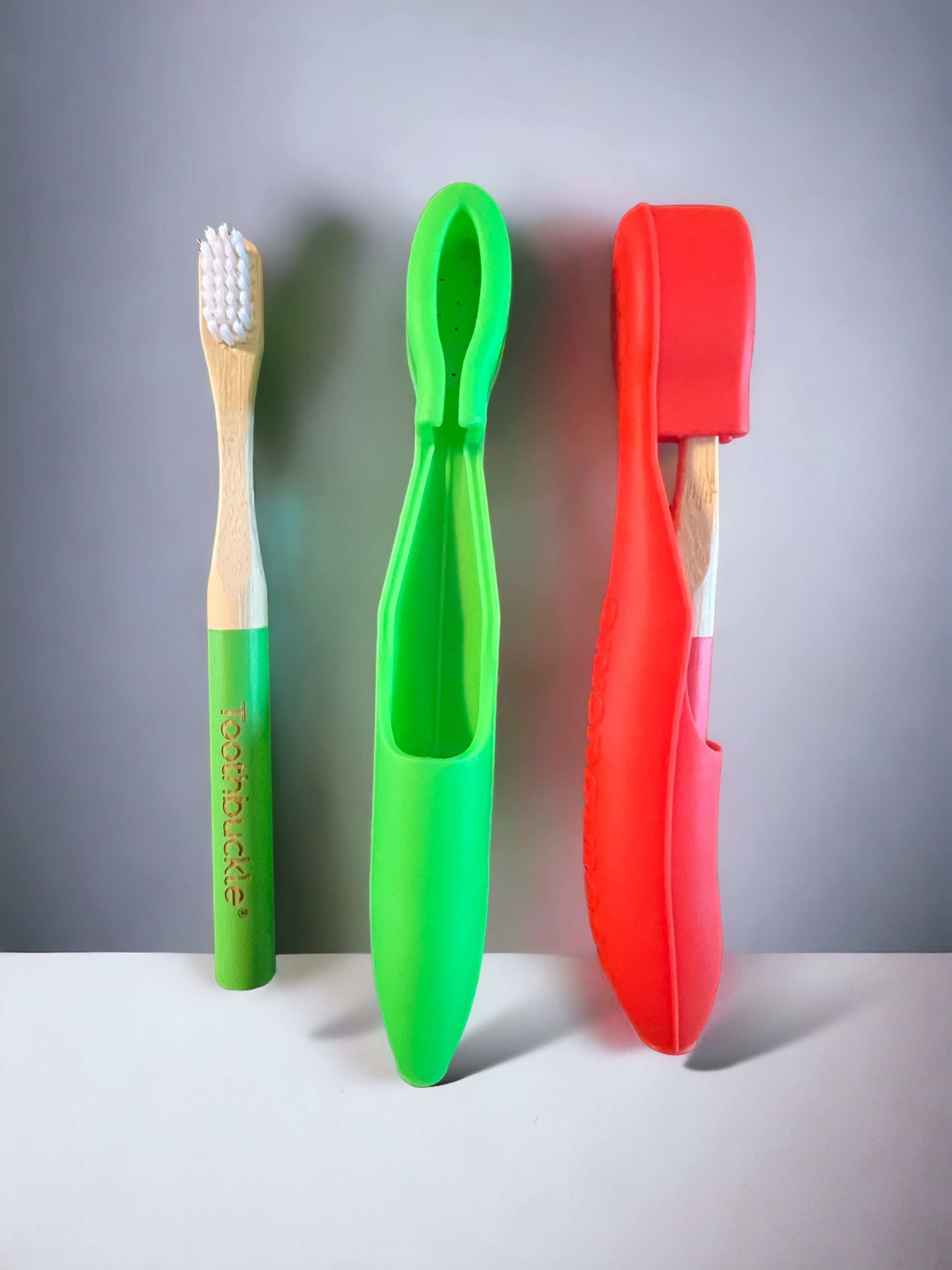 Kids Green Nature Navigator + Superpower Hero Red Toothbrush & Cover Sets