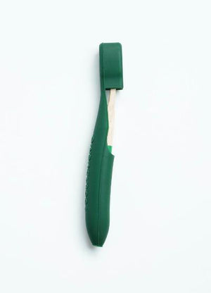 Open image in slideshow, Toothbrush Covers + Bamboo Toothbrushes Green
