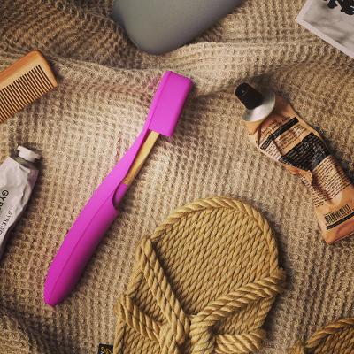 Toothbrush Covers + Bamboo Toothbrushes | Pink